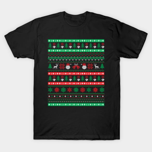 Ugly Christmas Sweater T-Shirt by Satic